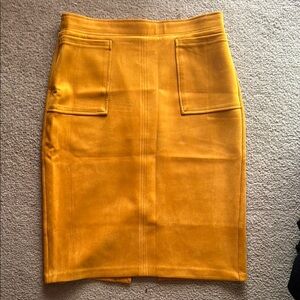 Carole Wren faux, suede pencil skirt